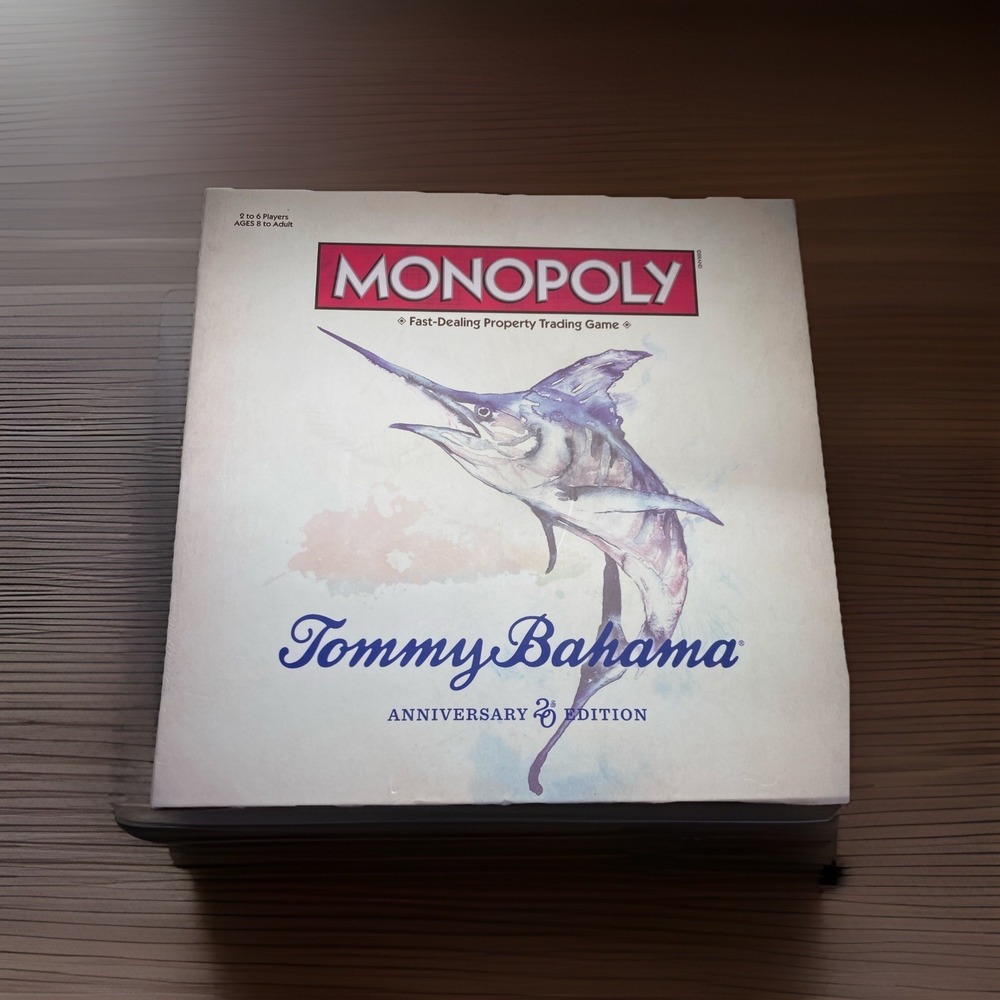 Tommy Bahama Monopoly 20th Anniversary Edition, Never Used Game Sealed Pieces